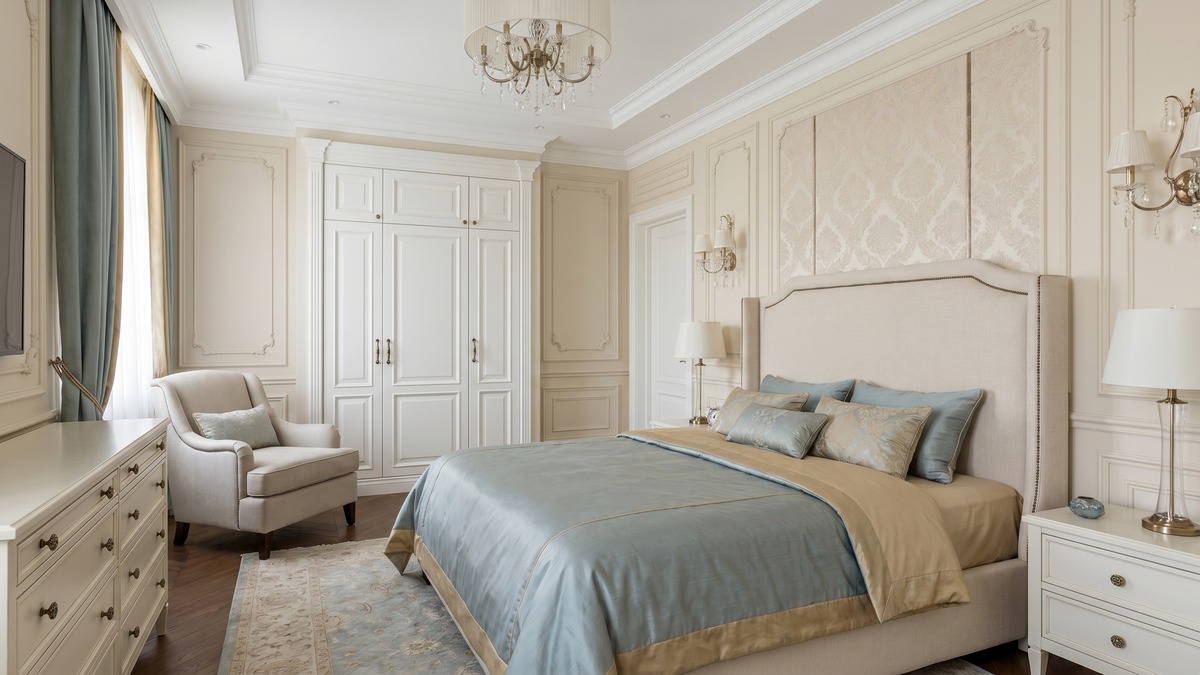 新古典臥室怎麼設計？掌握線板配色收納打造舒適典雅主臥